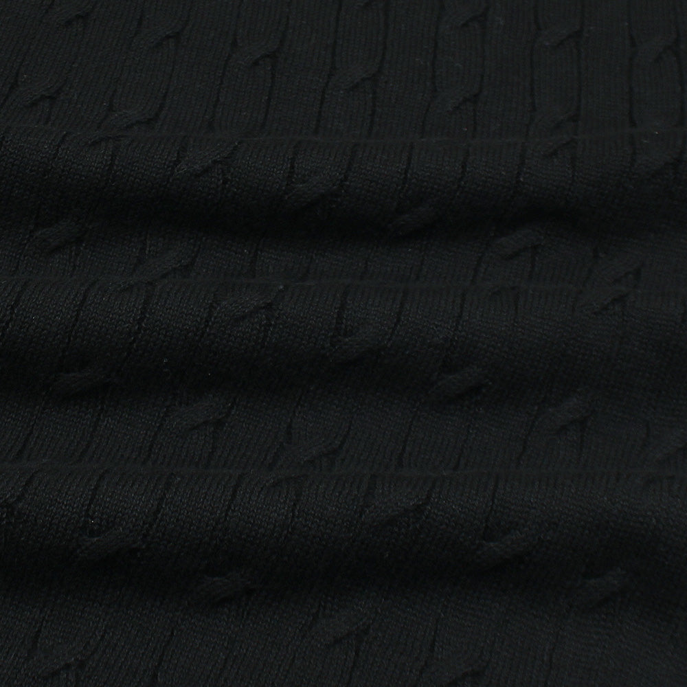 RL Knitted- Old Money Polo Black