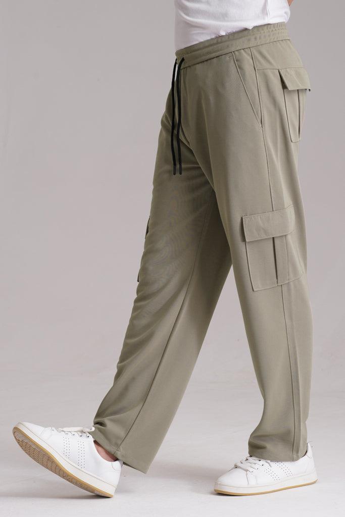 Imported Trendy Cargo Trouser- Mint