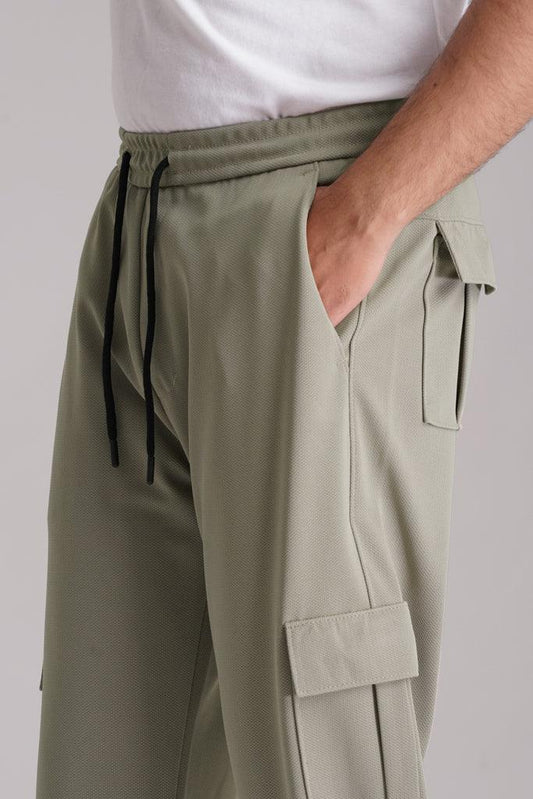 Imported Trendy Cargo Trouser- Mint