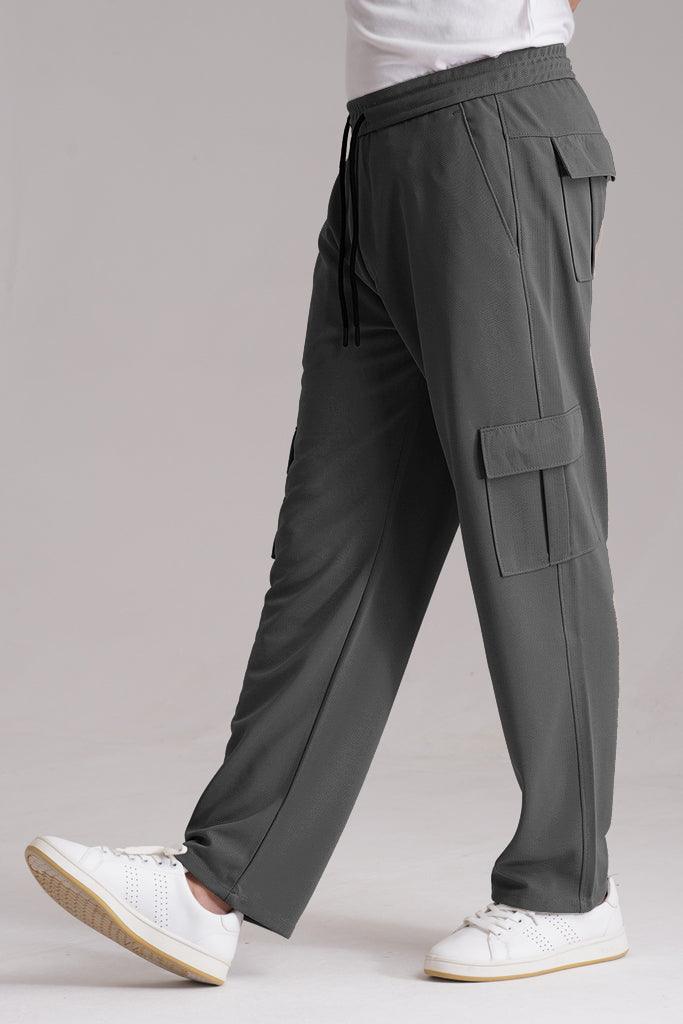 Imported Trendy Cargo Trouser- Grey