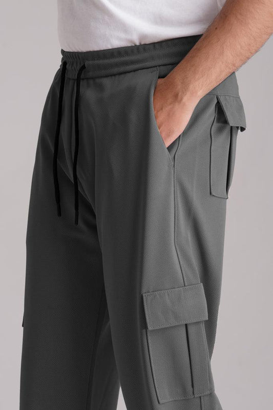 Imported Trendy Cargo Trouser- Grey